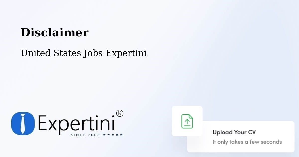 Disclaimer – Placitas - United States Jobs Expertini