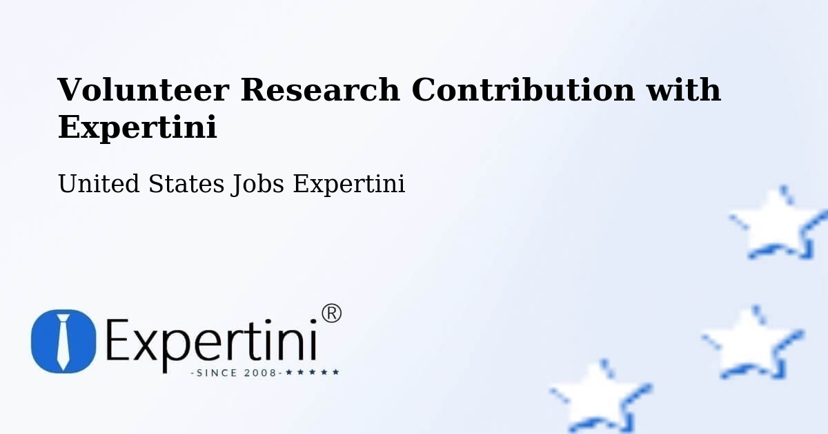 Volunteer Research Contribution Program – Placitas - United States Jobs Expertini